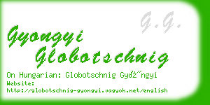gyongyi globotschnig business card
